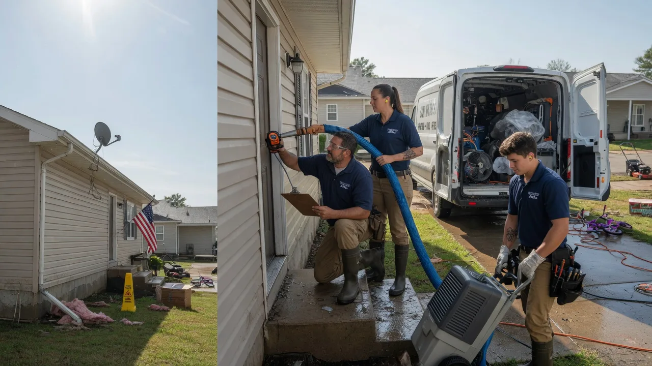 Ceiling Water Damage Restoration in New Limerick, ME near me